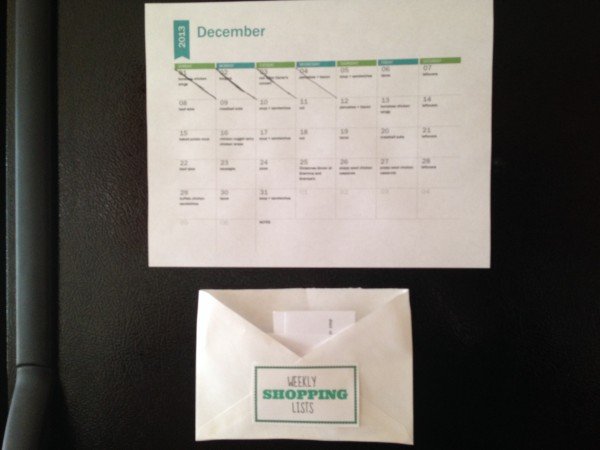 meal calendar