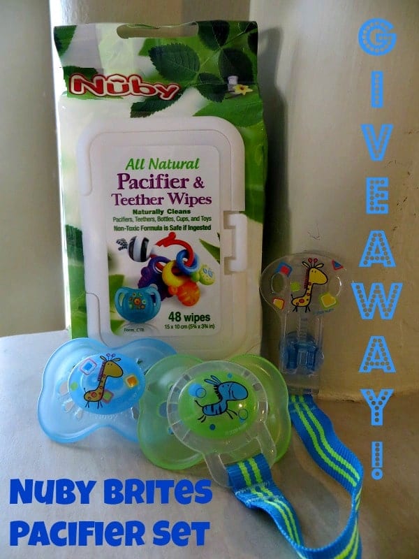 Nuby pacifier set giveaway