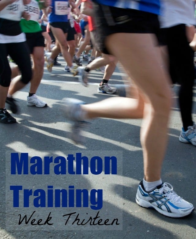 Marathon Training Week 13