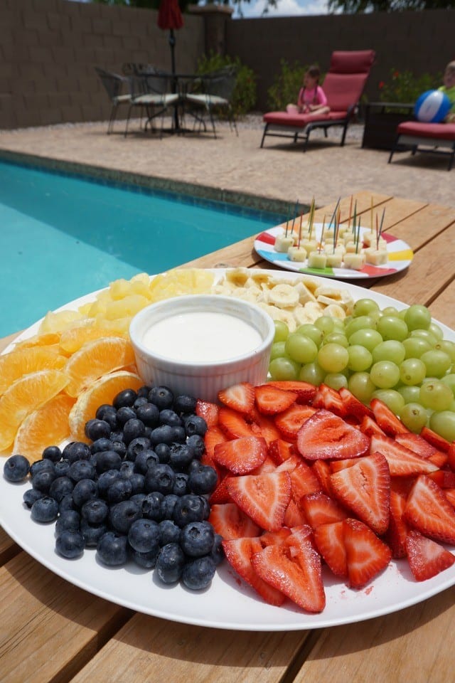 pool party fruit platter