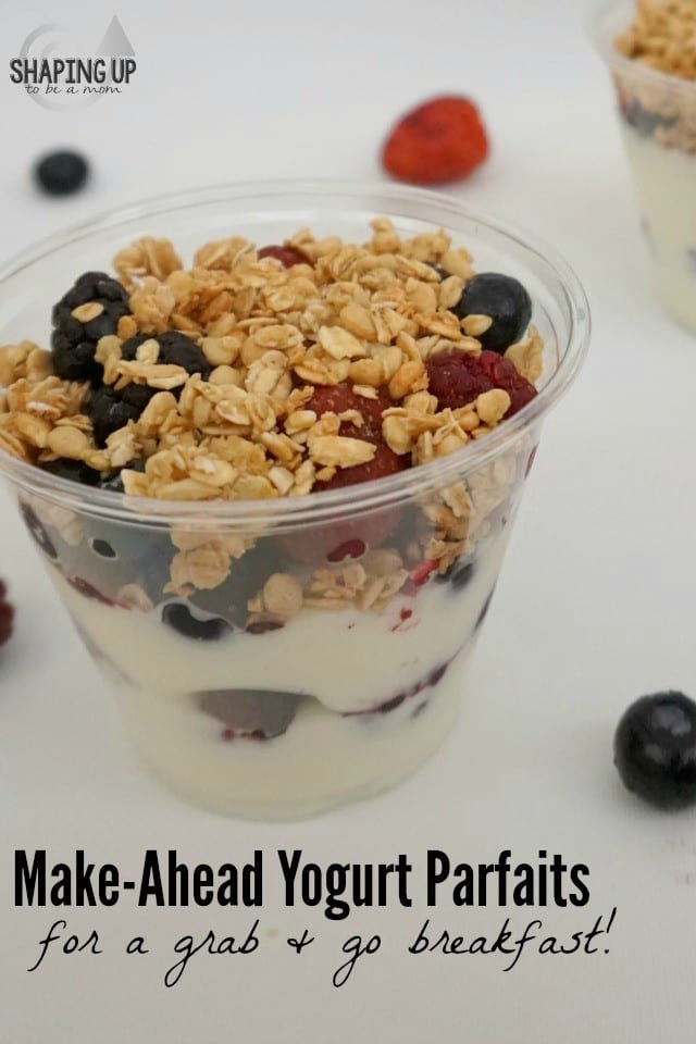 These make-ahead yogurt parfaits are so yummy, and they are ridiculously easy to make! Prep them one or two nights a week, and you'll wake up to a delicious, nutritious breakfast in your fridge, just waiting for you to grab and go! (ad) #CarnationSweepstakes #BetterBreakfast