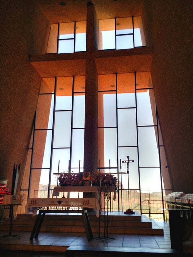 Inside Chapel of the Holy Cross