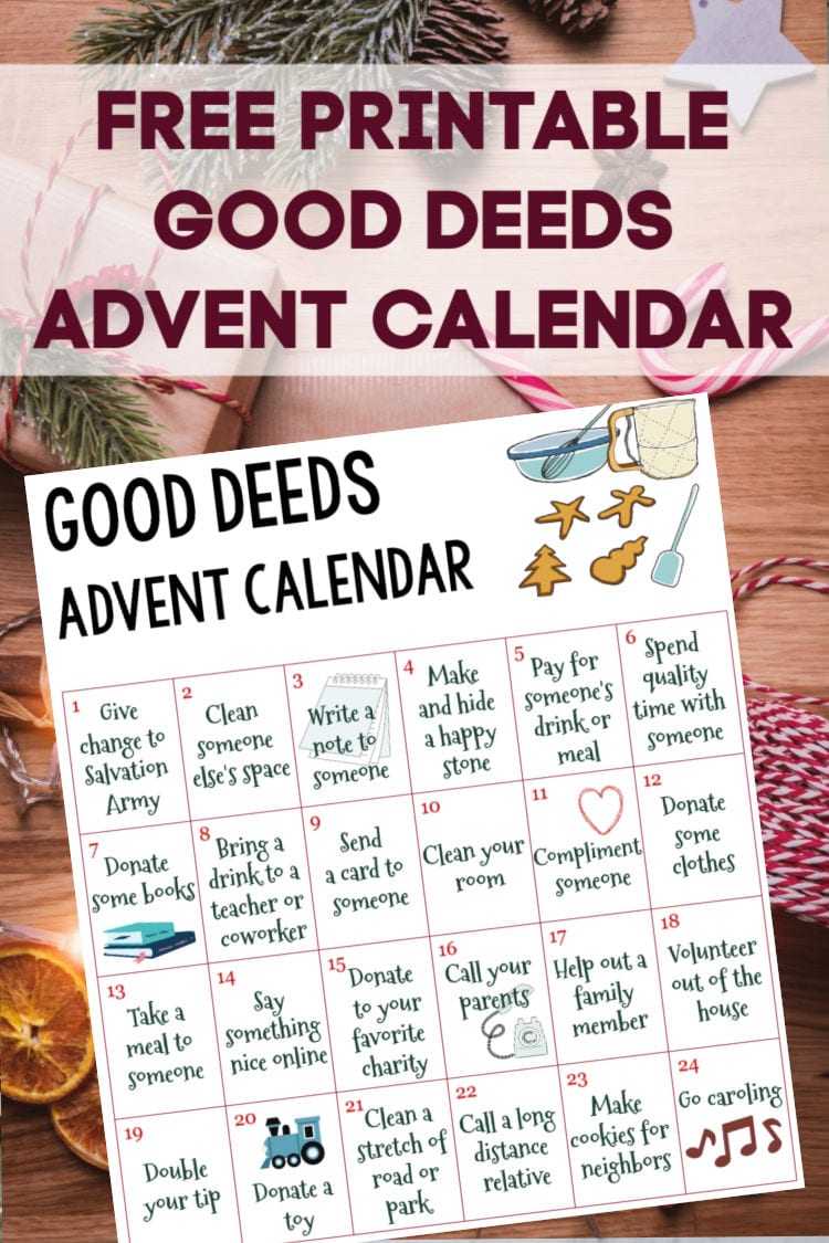 Good Deeds Advent Calendar pin