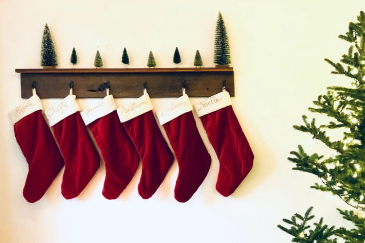 hanging Christmas stockings